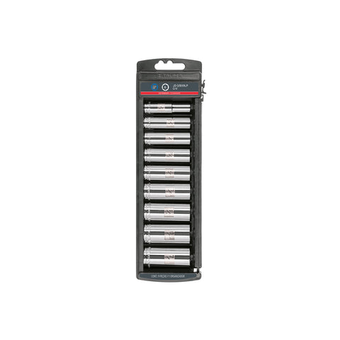 Juego de 9 dados largos cuadro 3/8' std, Truper | JD-3/8X9LP | 14172
