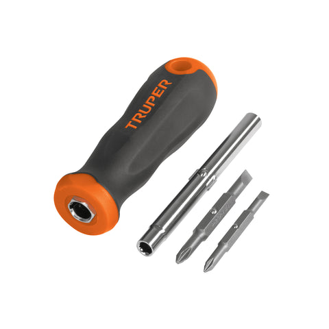 Desarmador 2 puntas dobles y barra con 2 cajas hexagonales | DT-4 | 14200