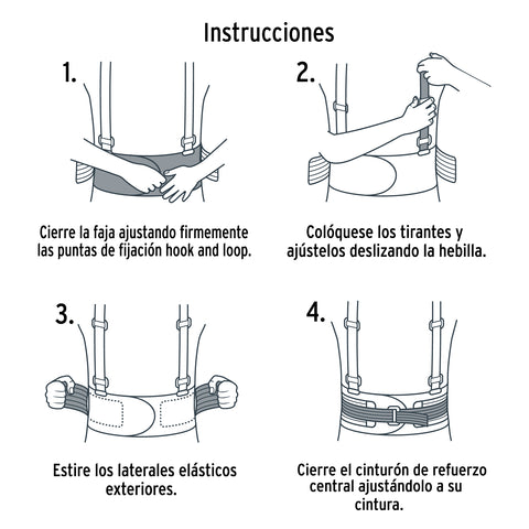 Faja lumbar con tercer cinturón, talla M, Truper | FAJA-MX | 14216