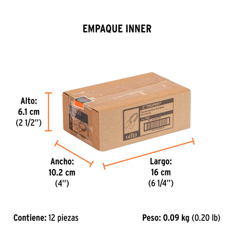 Tapón auditivo desechable de espuma con cordón, Truper | TAC | 14223