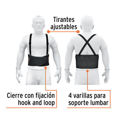 Faja lumbar, talla G, Truper | FAJA-L | 14238