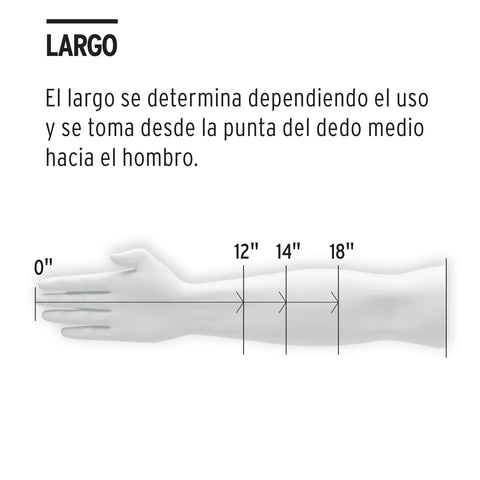 Guantes de carnaza, largos, unitalla, TRUPER | GU-525 | 14242