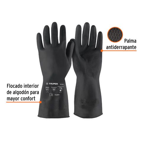 Guantes de látex para pintor, M, TRUPER | GU-352 | 14266