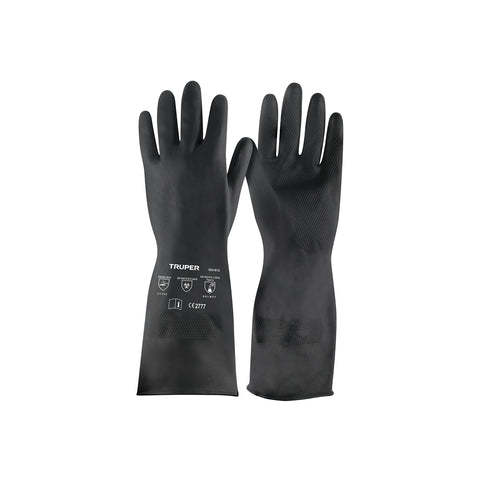 Guantes de neopreno para manejo de químicos, M, TRUPER | GU-812 | 14270