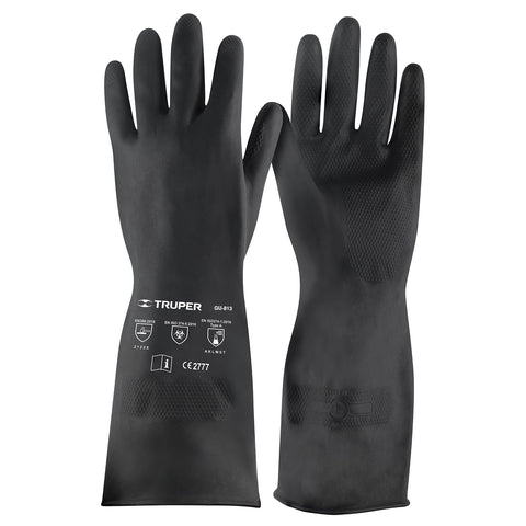 Guantes de neopreno para manejo de químicos, G, TRUPER | GU-813 | 14271