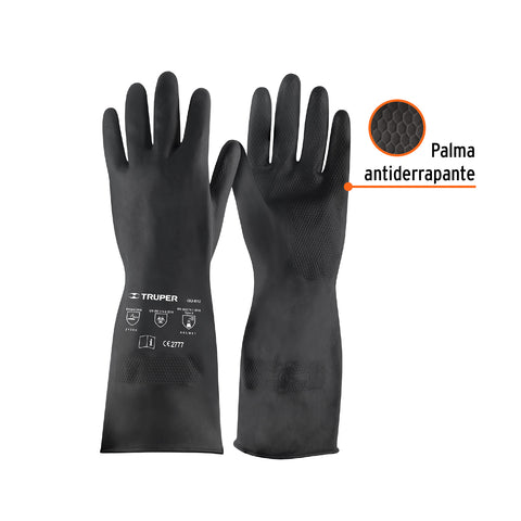 Guantes de neopreno para manejo de químicos, G, TRUPER | GU-813 | 14271