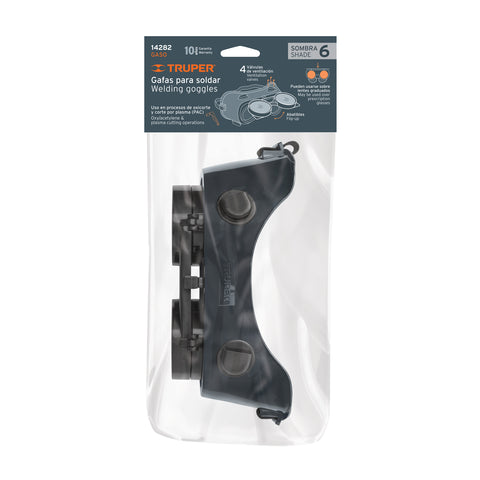 Gafas para soldadura con oxiacetileno, sombra 6, TRUPER | GASO | 14282