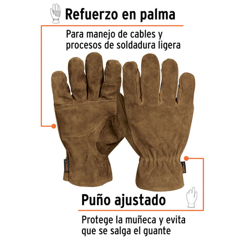 Guantes de carnaza para electricista, TRUPER | GU-715 | 14289