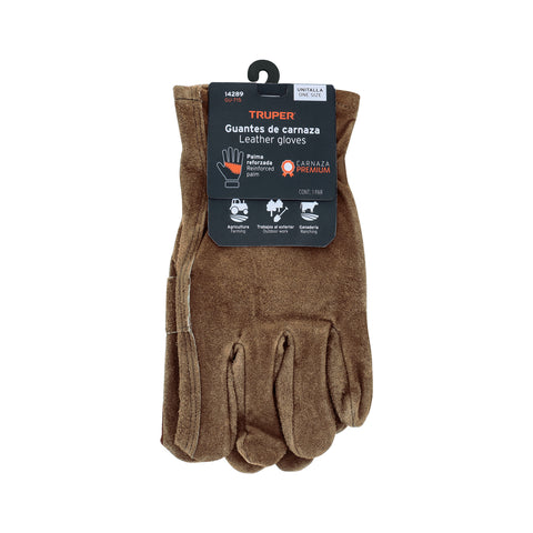 Guantes de carnaza para electricista, TRUPER | GU-715 | 14289