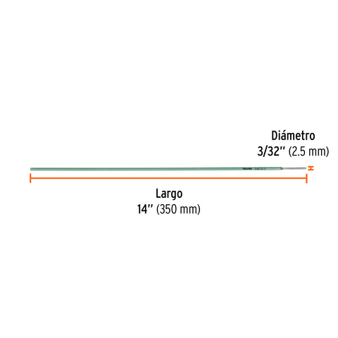 Bolsa con 1 kg de electrodos 6013 de 3/32', Truper | E6013-3 | 14360
