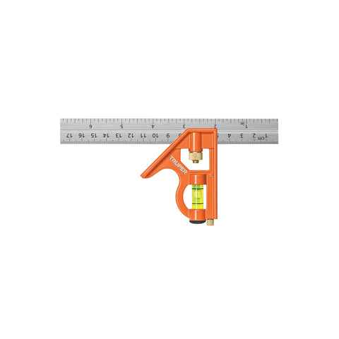 Escuadra 7' de combinación con punzón para marcar, Truper | ECT-6 | 14369