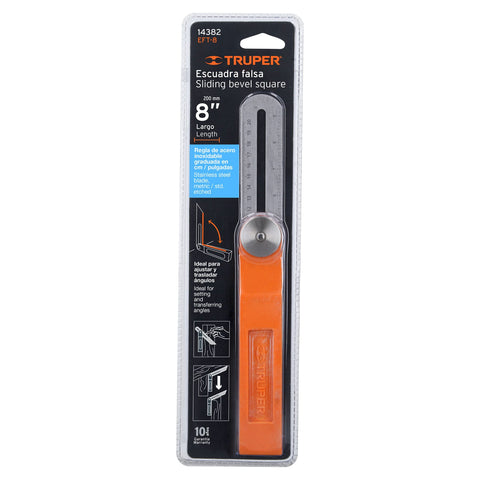 Escuadra falsa d/acero inoxidable 19cm / 6' con mango de ABS | EFT-8 | 14382