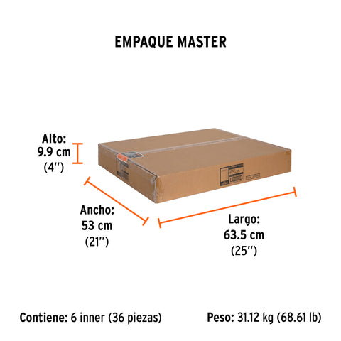 Escuadra 16'x24' de acero para cantero, Truper | E-16X24 | 14384