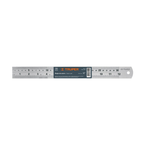 Regla 30 cm de acero inoxidable, Truper | RGL-30 | 14387