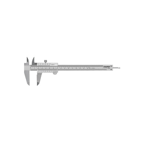 Calibrador vernier analógico 6', acero inox, std y mm,TRUPER | CAL-6MP | 14394