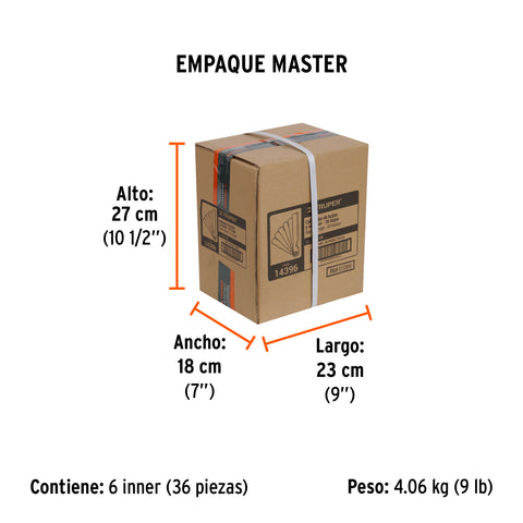 Calibrador de 26 hojas std / mm, Truper | CAL-26 | 14396