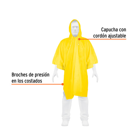 Poncho o capamanga de PVC, Truper | PONCHO | 14412