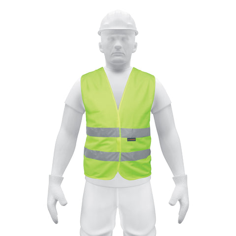 Chaleco de seguridad verde con cintas de alta visibilidad | CHS-500V | 14425