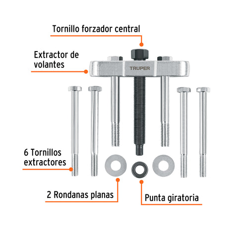 Extractor de volantes, 11 piezas, Truper | EXT-10 | 14508