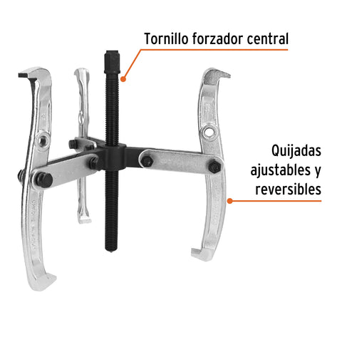 Extractor de poleas, 3 quijadas, 8', Truper | EX-P8 | 14509
