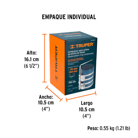Compresor para anillos diesel, Truper | CO-AN-DI | 14522