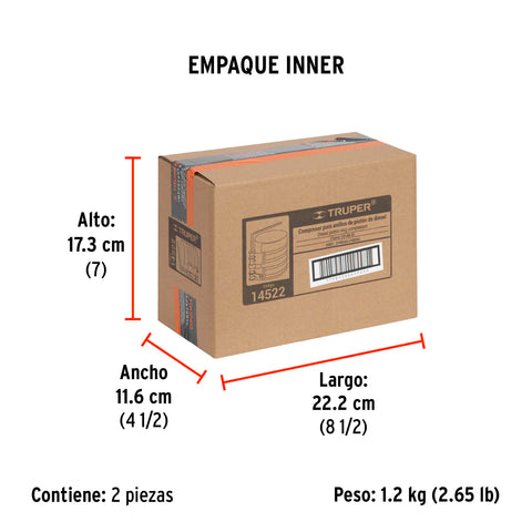 Compresor para anillos diesel, Truper | CO-AN-DI | 14522