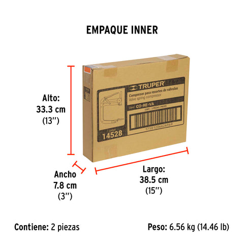 Compresor de resortes de válvulas, 166mm a 253mm, Truper | CO-RE-VA | 14528