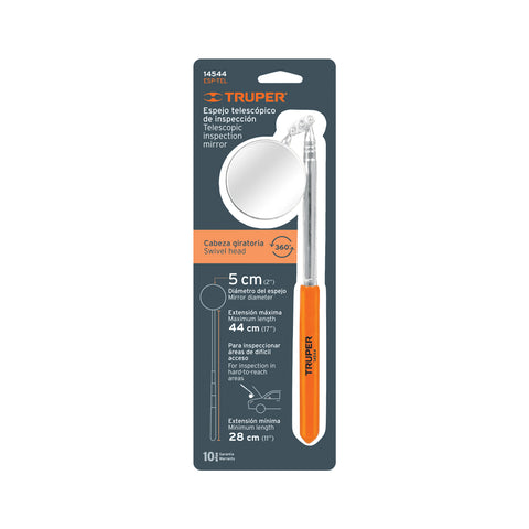 Espejo circular telescópico de inspección, 5 cm, Truper | ESP-TEL | 14544
