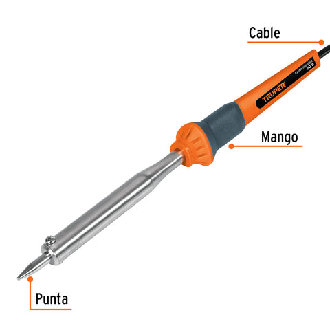 Cautín 80 W tipo lápiz para trabajo pesado, Truper | CAU-80 | 14622