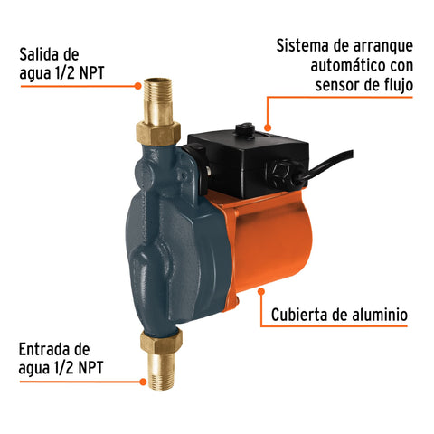 Bomba presurizadora 1/6 HP, TRUPER | PRE-1/6 | 14635