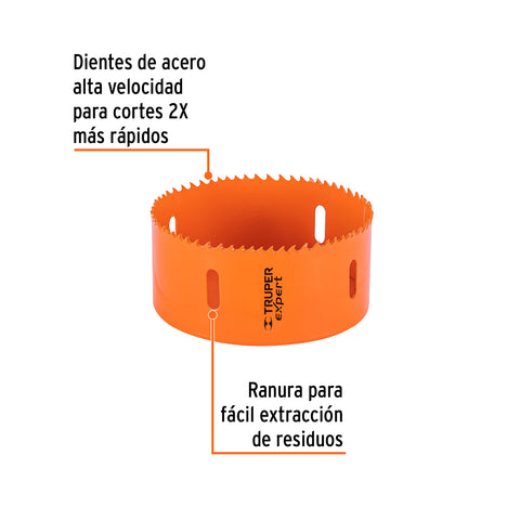 Brocasierra bimetálica 4-1/4', Truper Expert | COBI-4-1/4 | 14728