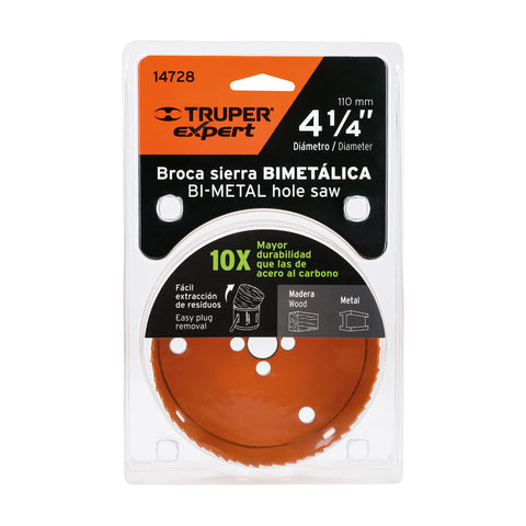 Brocasierra bimetálica 4-1/4', Truper Expert | COBI-4-1/4 | 14728