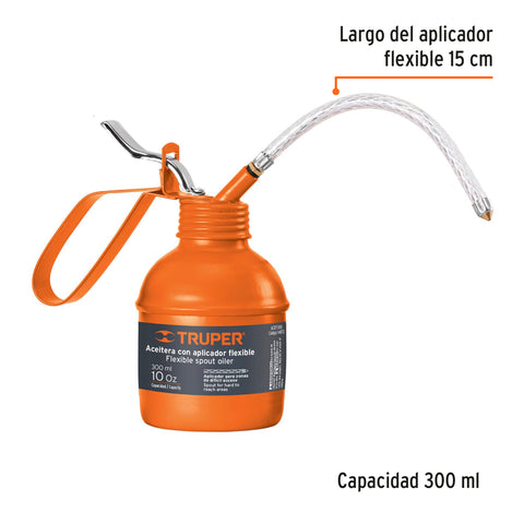 Aceitera de 300 ml (10 oz) con aplicador flexible, Truper | ACEF-300 | 14872