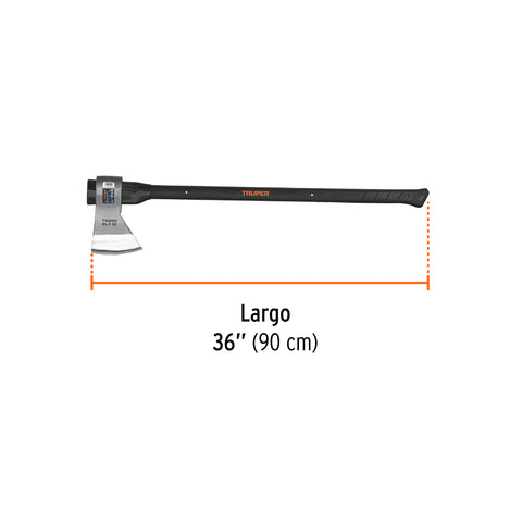 Hacha media labor 3-1/2 lb, mango de fibra de vidrio 36' | ML-3-1/2M | 14970