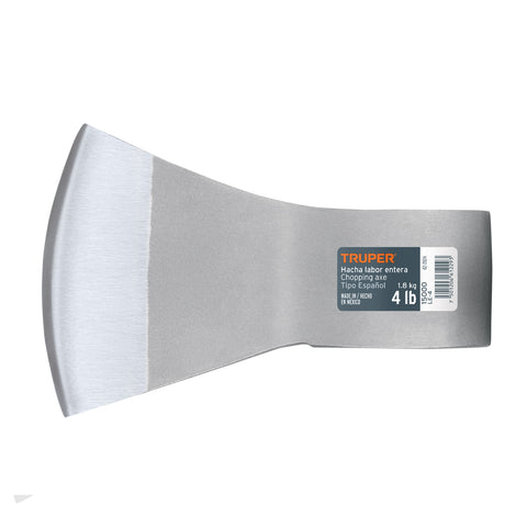 Hacha labor entera 4 lb, sin mango, TRUPER | LE-4 | 15000