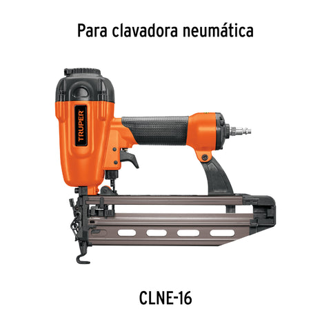 Caja con 2500 clavos calibre 16, 25 mm para CLNE-16, Truper | CLANEU-16-25 | 15010