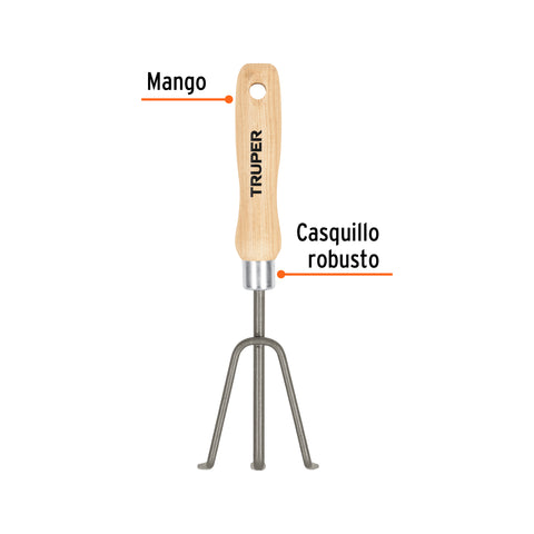 Cultivador para jardín, mango de 6', Truper | GTS-CV | 15024