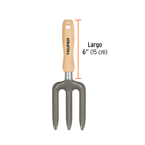 Bieldo para jardín, mango de 6', Truper | GTS-FO | 15026
