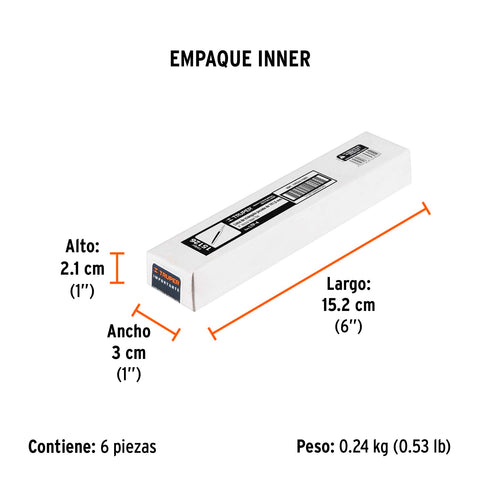 Lima triángulo pesado 4', 34 dpp, TRUPER | LTP-4 | 15126