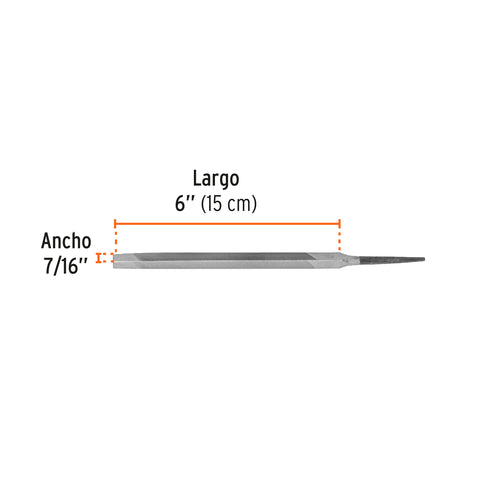 Lima triangular 6' para machete, 34 dpp, TRUPER | LTR-6 | 15128