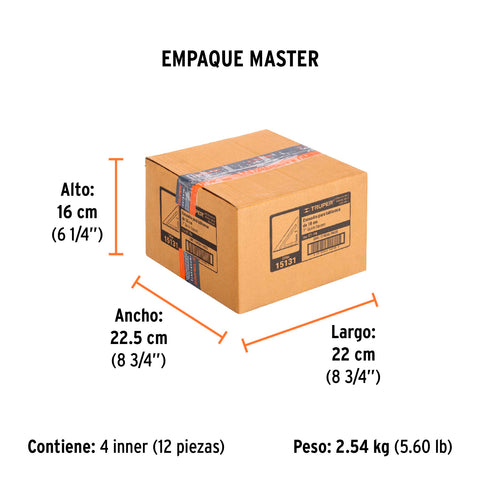 Escuadra 7' de aluminio para muros de yeso, Truper | ET-7A | 15131