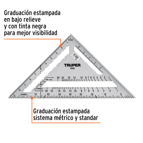 Escuadra 12' de aluminio para muros de yeso, Truper | ET-12A | 15132