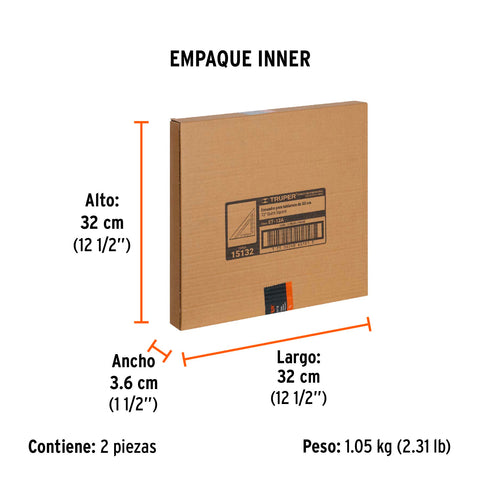 Escuadra 12' de aluminio para muros de yeso, Truper | ET-12A | 15132