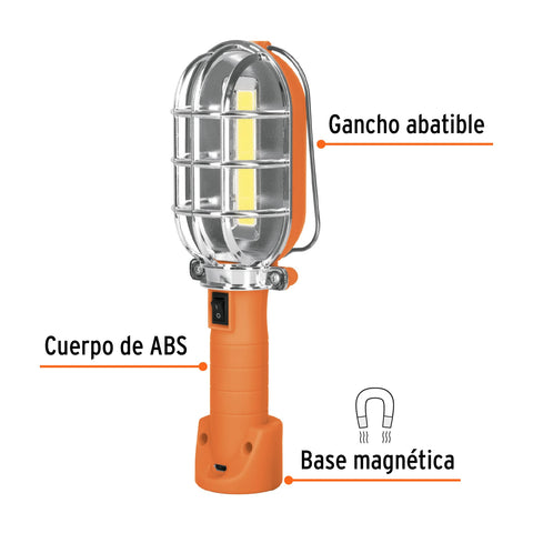 Lámpara LED 280 lm de taller, recargable, Truper | LAT-280 | 15143