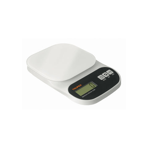 Báscula digital para cocina, plato de vidrio, 5 kg, Truper | BASE-5EC | 15160