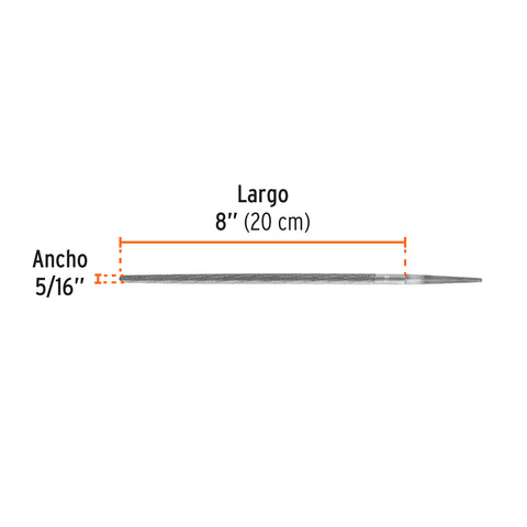 Lima redonda bastarda 8', Truper | LRB-8 | 15189