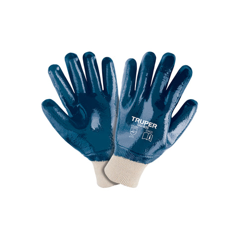 Guantes de algodón recubiertos de nitrilo puño tejido,TRUPER | GU-835 | 15244