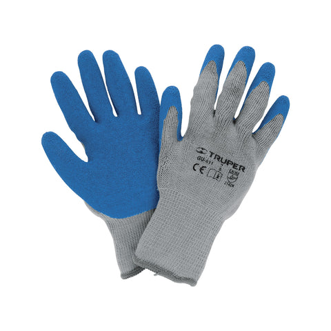 Guantes de poliéster recubiertos de latex, CH, TRUPER | GU-411 | 15265