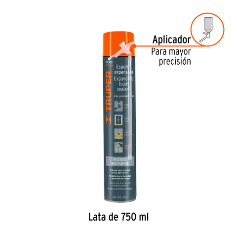 Espuma expansiva de poliuretano, 750 ml, TRUPER | ESEX-750 | 15305