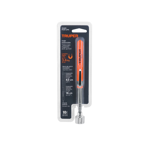 Imán extensible de acero inoxidable, 3.6 kg, Truper | PICK-UPX | 15325